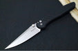 Pro Tech Avalon Peace Neighbor Design Manual - Drop Point Blade / Stonewashed Finish / CPM-Magnacut Steel / Black Knurled Anodized Handle PN1101 - Northwest Knives