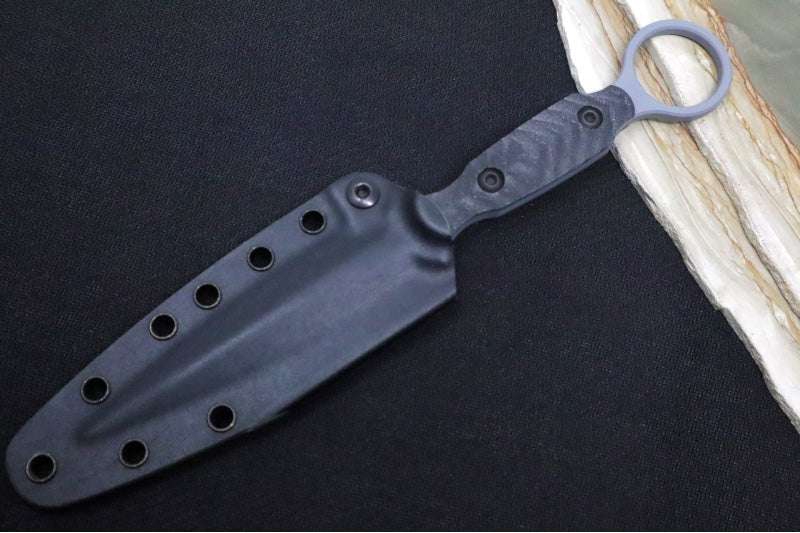 Toor Knives Specter R - Phantom Grey KG Gunkote Finished Blade / CPM-3V Steel / Black G10 Handle / Kydex Sheath 850049642835