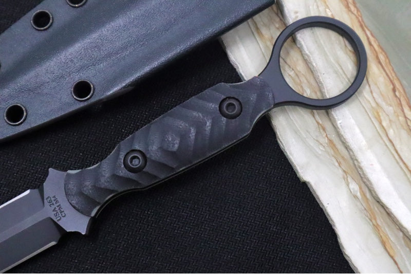 Toor Knives Specter R - Socom Black KG Gunkote Finished Blade / CPM-3V Steel / Black G10 Handle / Kydex Sheath 850049642828