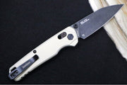 Kershaw Bel-Air Manual - Bright Nickel Anodized Aluminum Handle / Reverse Tanto Blade / BlackWash Finish / CPM-Magnacut Steel - Northwest Knives