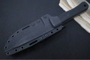 Reiff Knives F6 GEN2 Fixed Blade - Black Canvas Micarta Handle / CPM-3V Steel / Stonewashed Drop Point Blade / Black Kydex Sheath - Northwest Knives