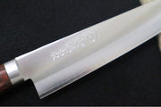 Kikuichi Warikomi Gold - Bunka 5.3" - Stainless Steel - Mahogany Wood Handle - Made in Nara, Japan - Northwest Knives