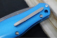Garage Sale Boker 1969 Z28 Damascus - Blue Anodized Handle Scales / Drop Point Blade / Chad Nichols Tread Pattern Damascus 111101DAM - Northwest Knives