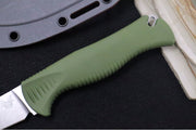 Benchmade 15505 Meatcrafter 4" - Dark Olive Green Santroprene Handle Scales / CPM-154 Steel / Stonewashed Trailing Point Blade - Northwest Knives