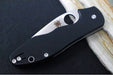Spyderco Retract - Black G-10 Handle / Satin Finish / 9Cr18MoV Stainless Steel - C276GP - Northwest Knives