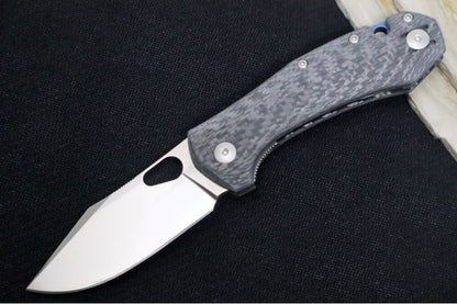 GiantMouse Atelier Folder - Elmax Steel / Clip Point Blade / Black Carbon Fiber Handle ATELIER-CARBON-FIBER