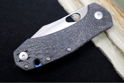 GiantMouse Atelier Folder - Elmax Steel / Clip Point Blade / Black Carbon Fiber Handle ATELIER-CARBON-FIBER