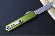 Microtech UTX-85 OTF Gen IV- Tanto Blade / Apocalyptic Finish / OD Green Anodized Aluminum Handle 12334-10OD - Northwest Knives