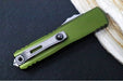 Microtech UTX-85 OTF Gen IV- Tanto Blade / Apocalyptic Finish / OD Green Anodized Aluminum Handle 12334-10OD - Northwest Knives