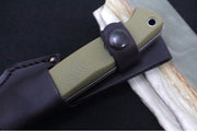 Benchmade 163-1 Bushcrafter Fixed Blade - CPM-S30V / Drop Point / OD Green G-10 Handle - Northwest Knives