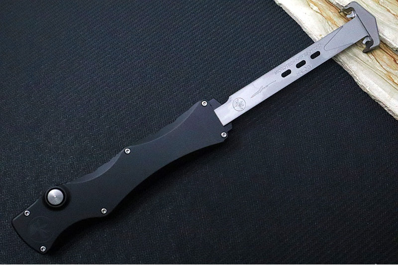 Microtech Marfione Select Microtech Halo IV Signature Series OTF - Tanto Blade / Hardcoat Anodized Alloy Handle with Double Vapor Blasted Stainless Steel Hardware 1151-10MS1 - Northwest Knives