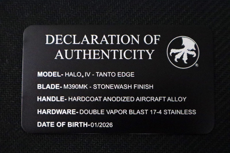 Microtech Marfione Select Microtech Halo IV Signature Series OTF - Tanto Blade / Hardcoat Anodized Alloy Handle with Double Vapor Blasted Stainless Steel Hardware 1151-10MS1 - Northwest Knives