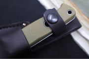 Benchmade 165-1 Mini Bushcrafter Fixed Blade - CPM-S30V / Drop Point / OD Green G-10 Handle - Northwest Knives