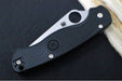 Spyderco Paramilitary 2 Lightweight - Black FRN Handle / Serrated Satin Blade / BD1N Steel - C81SBK2 - Northwest Knives