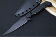 Toor Knives Darter S - Black KG Gunkote Finished Blade / CPM-M4 Steel / Shadow Black G-10 Handle / Kydex Sheath & ULTI Clip 850061338358 - Northwest Knives