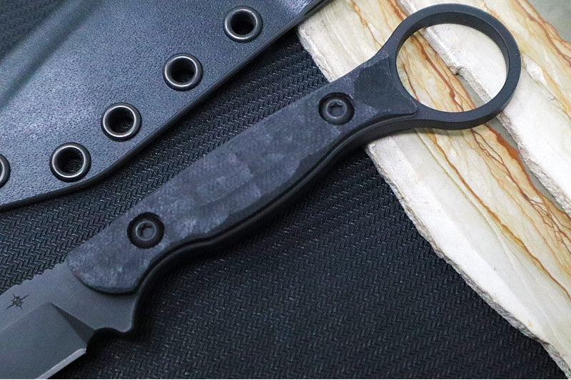 Toor Knives Serpent T Socom Black - Socom Black KG Gunkote Blade / CPM-M4 Steel / Black G-10 Handle / Kydex Sheath - Northwest Knives