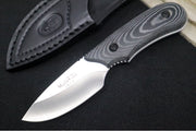 Muela Knives IBEX-8M Fixed Blade - Black Micarta Handle / 440C Stainless Blade / Leather Sheath - Northwest Knives