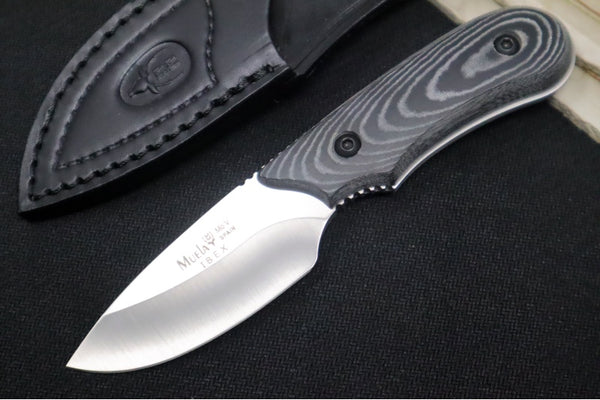 Muela Knives IBEX-8M Fixed Blade - Black Micarta Handle / 440C
