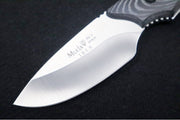 Muela Knives IBEX-8M Fixed Blade - Black Micarta Handle / 440C Stainless Blade / Leather Sheath - Northwest Knives