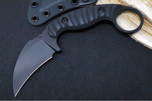 Toor Knives Karsumba R Fixed Blade Karambit - Socom Black KG Gunkote Blade / CPM-M4 Steel / Black G-10 Handle / Kydex Sheath 850061338693 - Northwest Knives