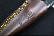 Muela Knives COL-7MIC Fixed Blade - Black Micarta Handle / 440C Stainless Blade / Leather Sheath - Northwest Knives
