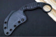 Toor Knives Karsumba R Fixed Blade Karambit - Socom Black KG Gunkote Blade / CPM-M4 Steel / Black G-10 Handle / Kydex Sheath 850061338693 - Northwest Knives