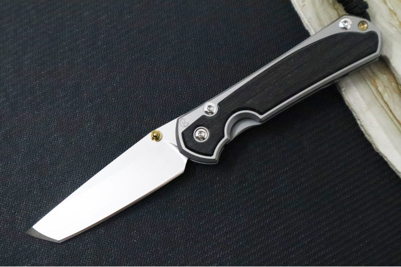 Chris Reeve Knives Small Sebenza 31 - Tanto / Bog Oak Inlay / CPM-Magnacut Steel S31-1130 (A1) - Northwest Knives