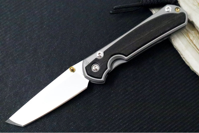 Chris Reeve Knives Small Sebenza 31 - Tanto / Bog Oak Inlay / CPM-Magnacut Steel S31-1130 (A3) - Northwest Knives