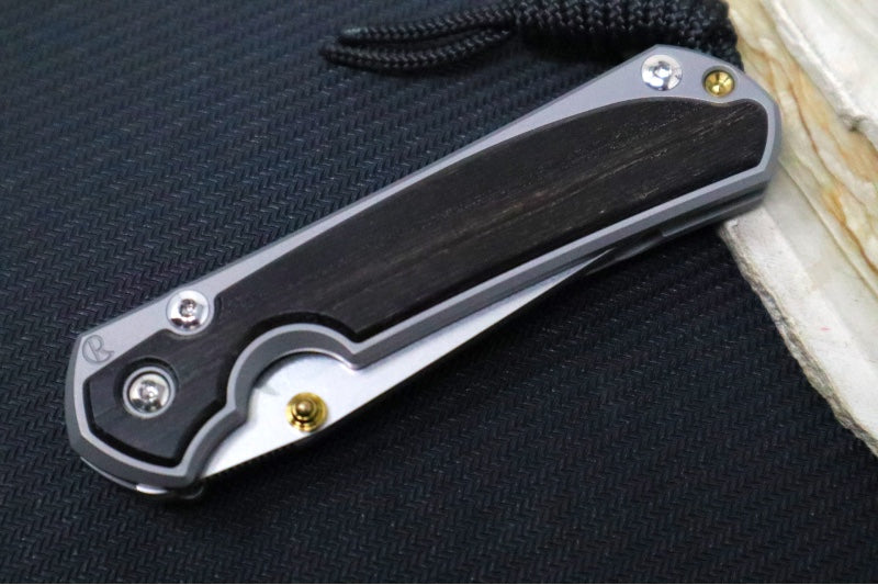 Chris Reeve Knives Small Sebenza 31 - Tanto / Bog Oak Inlay / CPM-Magnacut Steel S31-1130 (A2) - Northwest Knives