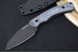Tactile Knife Co Redhawk Fixed Blade - Black Canvas Micarta Handle / CPM-Magnacut Steel / Black Cerakote Finish / Reverse Tanto Blade - Northwest Knives