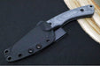 Tactile Knife Co Redhawk Fixed Blade - Black Canvas Micarta Handle / CPM-Magnacut Steel / Black Cerakote Finish / Reverse Tanto Blade - Northwest Knives