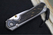 Chris Reeve Knives Large Sebenza 31 Left Handed - Drop Point Blade / Bog Oak Inlay L31-1101 (A1) - Northwest Knives