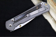 Chris Reeve Knives Large Sebenza 31 Left Handed - Drop Point Blade / Bog Oak Inlay L31-1101 (A1) - Northwest Knives