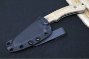 Tactile Knife Co Redhawk Fixed Blade - Green Canvas Micarta Handle / CPM-Magnacut Steel / Stonewash Finish / Reverse Tanto Blade - Northwest Knives