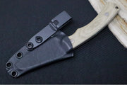 Tactile Knife Co Redhawk Fixed Blade - Green Canvas Micarta Handle / CPM-Magnacut Steel / Stonewash Finish / Reverse Tanto Blade - Northwest Knives