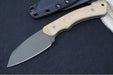 Tactile Knife Co Redhawk Fixed Blade - Natural Canvas Micarta Handle / CPM-Magnacut Steel / OD Green Cerakote Finish / Reverse Tanto Blade - Northwest Knives