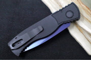 Pro Tech Tactical Response 2 Auto - Black Anodized Aluminum Handle / Textured Corners / Abalone Push Button / Sapphire PVD Coated Blade / CPM-Magnacut Steel TR203-SB - Northwest Knives