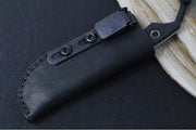 Heretic Knives Kobold Fixed Blade - Clip Point Blade / CPM-Magnacut Steel / Stonewash Finish / Black G-10 Handle H065-2A-BLK-G10 - Northwest Knives