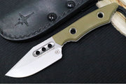 Heretic Knives Kobold Fixed Blade - Clip Point Blade / CPM-Magnacut Steel / Stonewash Finish / OD Green G-10 Handle H065-2A-OD-G10 - Northwest Knives