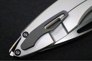 Koenig Arius - Standard with Smooth Titanium Handle / Brightwashed DLC M390 Blade & Polished Flats / DLC Hardware & Clip & Spacer Hardware (Gen 4) - Northwest Knives