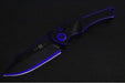 Heretic Knives Pariah Auto - Secret Cel Shading Finished Blade / CPM-Magancut Steel / Secret Blacklight Cel Shading Aluminum Handle & Black Grip Tape Inlays H047-CS-MVH048-CS-SC - Northwest Knives