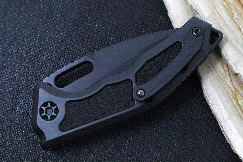 Heretic Knives Medusa Auto Limited Edition - Tanto Cerakoted & Hand Painted Blade / Secret Cel Shaded Cerakoted Aluminum Handle with Black Grip Inlays / CPM-Magnacut Steel H011-CS-SC - Northwest Knives