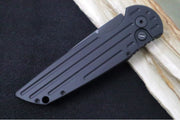 Pro Tech Tactical Response 3 Auto SWAT Operator - Black Anodized Aluminum Handle with Grooves / Black Blade & Hardware / Tritium Push Button / CPM-154CM TR3-SWAT-OPERATOR - Northwest Knives