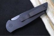 Pro Tech Tactical Response 3 Auto SWAT Operator - Black Anodized Aluminum Handle with Grooves / Black Blade & Hardware / Tritium Push Button / CPM-154CM TR3-SWAT-OPERATOR - Northwest Knives