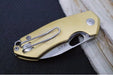 GiantMouse ACE Riv - Full Brass Handle / Stonewash Finish / CPM-Magnacut Steel - RIV-LL-BRASS - Northwest Knives