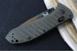 Benchmade 570CAMO-2601 Presidio II Limited Edition - CPM-S30V Steel / Green Canvas Micarta Handle Scales / Laser-Etched Flecktarn Camo Cerakote Pattern Finish - Northwest Knives