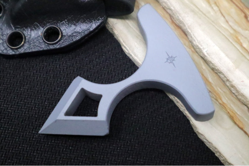 Toor Knives Thor's Hammer - Phantom Grey Coated Handle / 4140 Blade / Kydex Sheath 850049642545