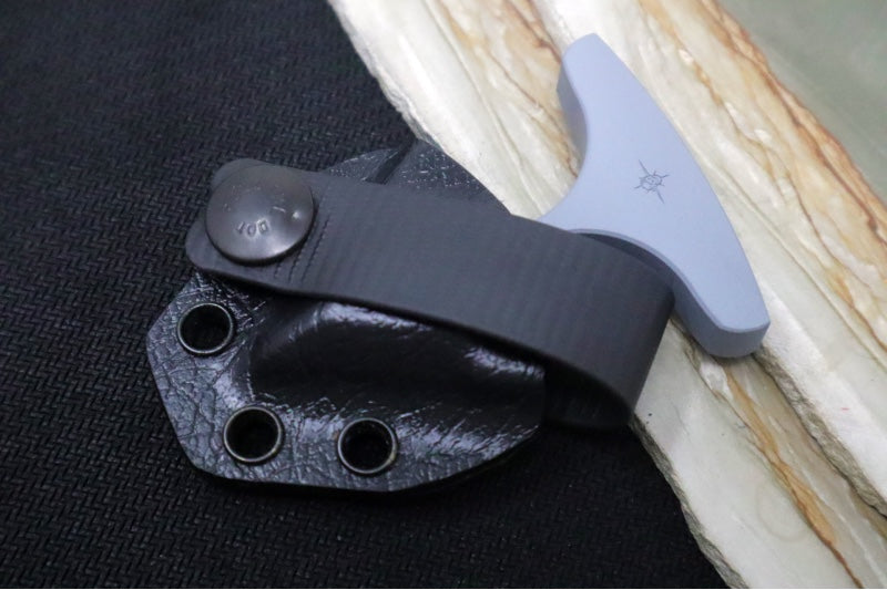 Toor Knives Thor's Hammer - Phantom Grey Coated Handle / 4140 Blade / Kydex Sheath 850049642545