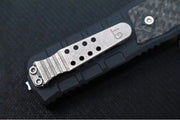 Guardian Tactical APEX OTF - Black Anodized Aluminum & Carbon Fiber Handle / CPM-MagnaMax Steel / Stonewashed Finish / Single Edge Blade with Serrations 152512 - Northwest Knives