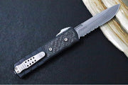 Guardian Tactical APEX OTF - Black Anodized Aluminum & Carbon Fiber Handle / CPM-MagnaMax Steel / Stonewashed Finish / Single Edge Blade with Serrations 152512 - Northwest Knives